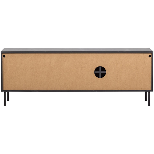 WOOOD Gunnar tv meubel 154 cm grenen matzwart WOOOD Gunnar tv meubel 154 cm grenen matzwart