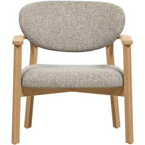 WOOOD Udar fauteuil naturel met houten frame naturel WOOOD Udar fauteuil naturel met houten frame naturel