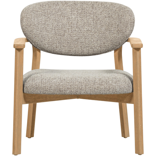 WOOOD Udar fauteuil naturel met houten frame naturel