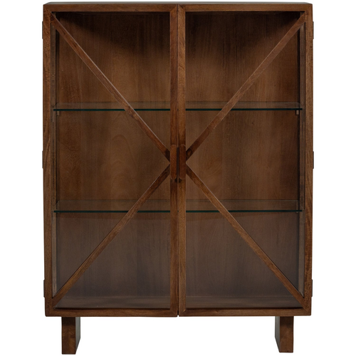 WOOOD Kella 2-deurs kast mango hout bruin