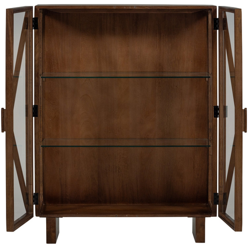 WOOOD Kella 2-deurs kast mango hout bruin