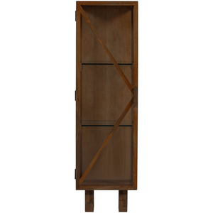 WOOOD Kella armoire 1 porte en bois de manguier brun