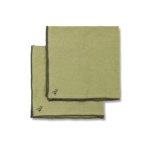 HKLiving Ease serviettes lot de 2 dune 50 x 50 cm