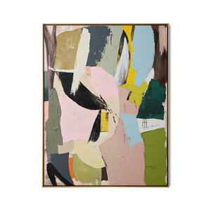 HKLiving Colour Cult ingekaderd kunstwerk 103 x 133 cm