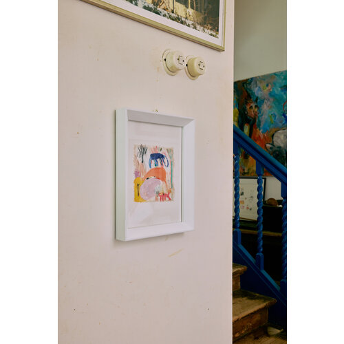 HKLiving Scrawls abstract ingelijst kunstwerk 29,5 x 4,5 x 37,5 cm