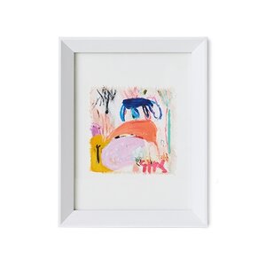 HKLiving Scrawls abstract ingelijst kunstwerk 29,5 x 4,5 x 37,5 cm