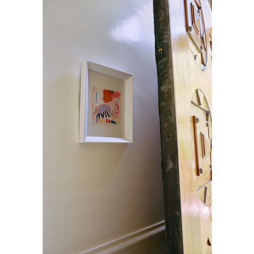 HKLiving Scribbles abstract ingelijst kunstwerk 29,5 x 4,5 x 37,5 cm