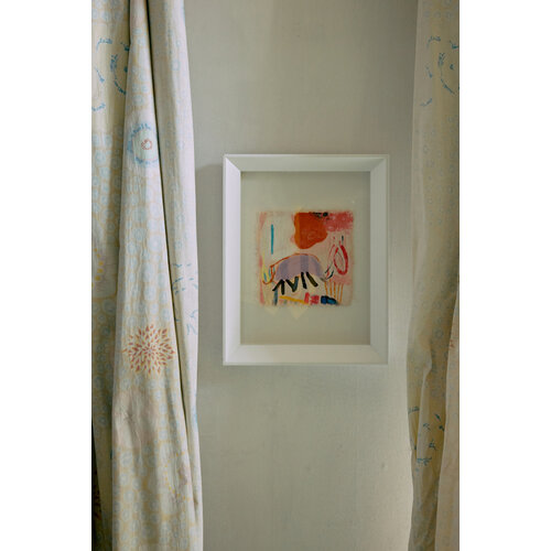 HKLiving Scribbles abstract ingelijst kunstwerk 29,5 x 4,5 x 37,5 cm