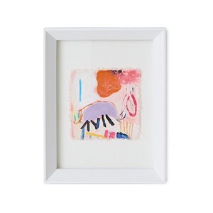 HKLiving Scribbles abstract ingelijst kunstwerk 29,5 x 4,5 x 37,5 cm