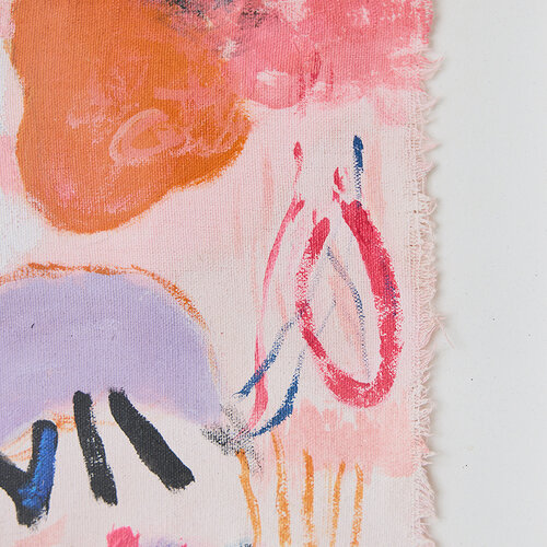 HKLiving Scribbles abstract ingelijst kunstwerk 29,5 x 4,5 x 37,5 cm