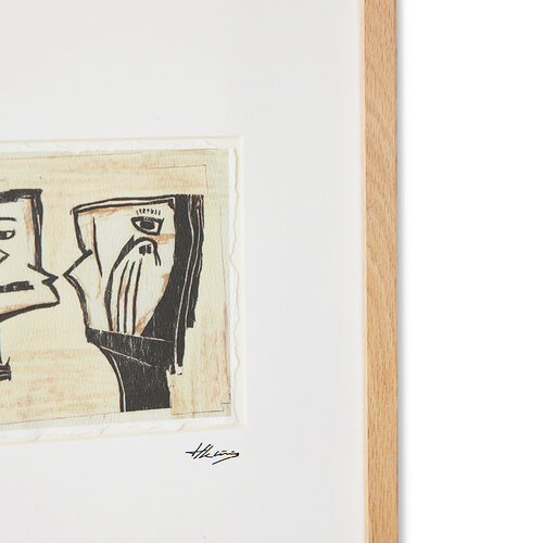 HKLiving Marty and kosso ingekaderd kunstwerk 34 x 44 cm HKLiving Marty and kosso ingekaderd kunstwerk 34 x 44 cm