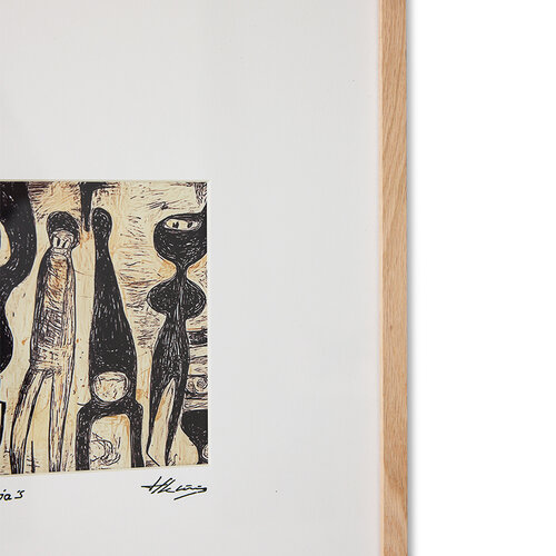 HKLiving Funky ninja's ingekaderd kunstwerk 40 x 50 cm HKLiving Funky ninja's ingekaderd kunstwerk 40 x 50 cm