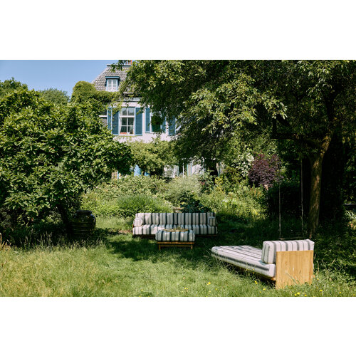 HKLiving Outdoor sofa teak chalkstripe