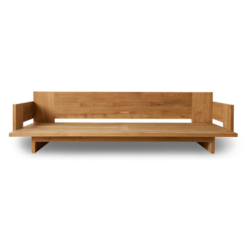 HKLiving Outdoor sofa teak chalkstripe