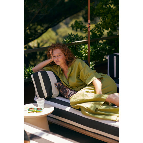 HKLiving Outdoor daybed teak stracciatella