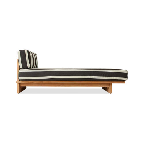 HKLiving Outdoor daybed teak stracciatella