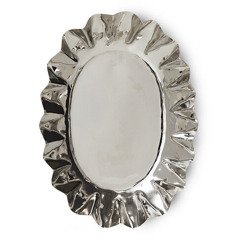 HKLiving New classics: Chrome schaal medium HKLiving New classics: Chrome schaal medium