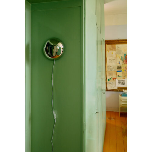 HKLiving Orb wandlamp chrome