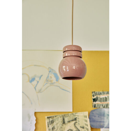 HKLiving Bulb hanglamp blush