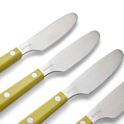 HKLiving 70s bestek: butter knives lemon  - set van 4