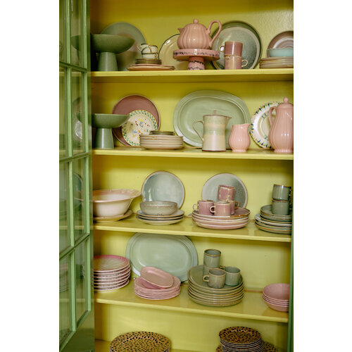 HKLiving New classics: grote keramische schaal mint