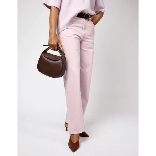 O My Bag Coco croissant handtas klassiek leer - Chocolate