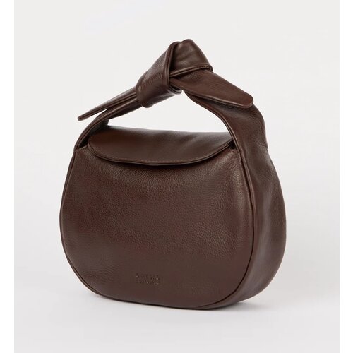 O My Bag Coco croissant handtas klassiek leer - Chocolate