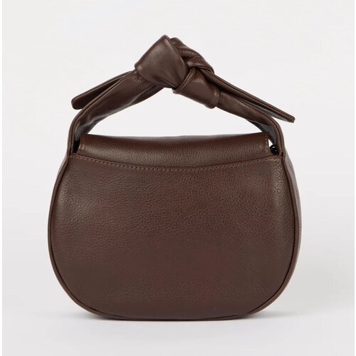 O My Bag Coco croissant handtas klassiek leer - Chocolate