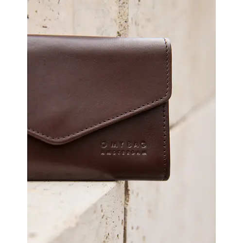 O My Bag Jo's portefeuille klassiek leer - Chocolate