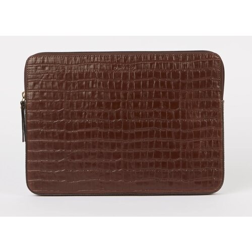 O My Bag Laptophoes Croco - Chocolate
