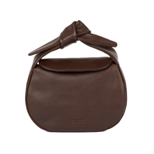 O My Bag Coco croissant handtas klassiek leer - Chocolate