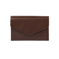 Jo's portefeuille klassiek leer - Chocolate