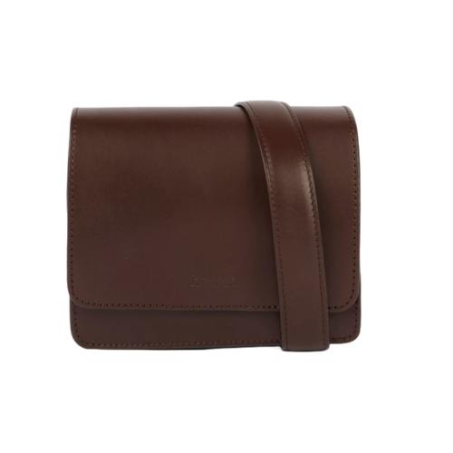 O My Bag Audrey mini klassiek leer - Chocolate