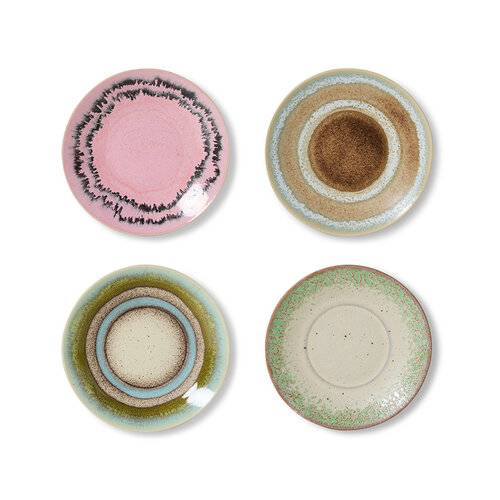 HKLiving 70s schotels doodle - set van 4