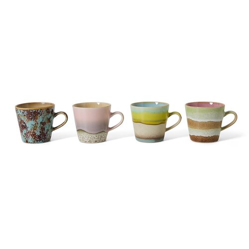 HKLiving 70s americano mokken rococo – set van 4