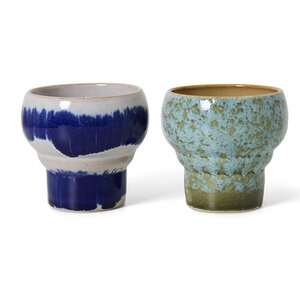 HKLiving 70s mugs lungo symbolist - lot de 2