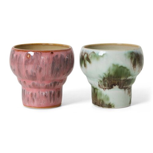 HKLiving 70s lungo mokken expression - set van 2