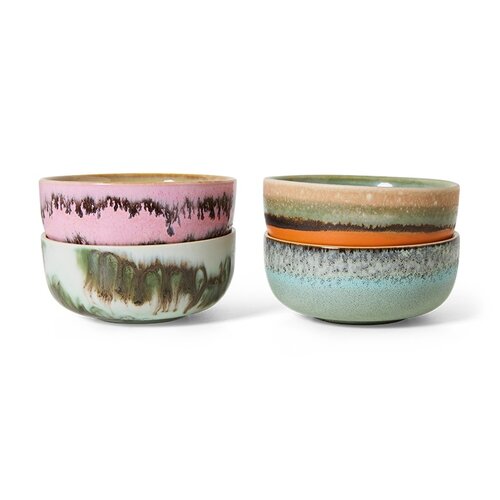 HKLiving 70s tapas bowls renaissance - set van 4