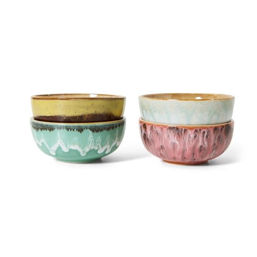 HKLiving 70s XS bowls modernist - set van 4