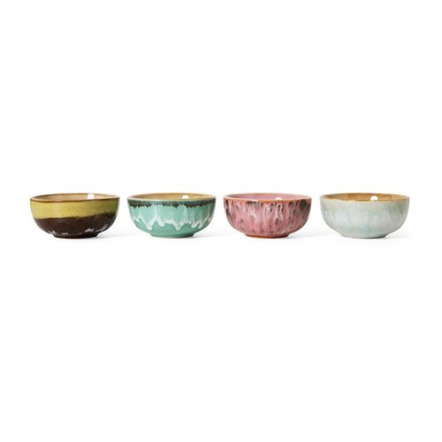 HKLiving 70s XS bowls modernist - set van 4
