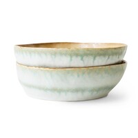 70s pasta bowls petal - set van 2