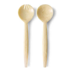 HKLiving Couverts à salade vanilla - lot de 2
