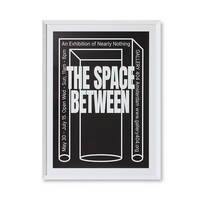 Between space ingekaderde poster 87 x 4,5 x 118 cm
