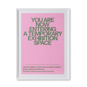 HKLiving Home gallery ingekaderde poster 87 x 4,5 x 118 cm