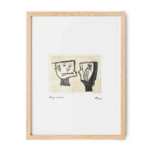 HKLiving Marty and kosso ingekaderd kunstwerk 34 x 44 cm HKLiving Marty and kosso ingekaderd kunstwerk 34 x 44 cm