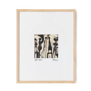 HKLiving Funky ninja's œuvre d'art encadrée 40 x 50 cm