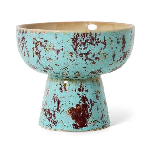 HKLiving 70s tapas bowl op voet S patina