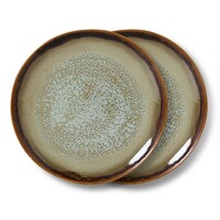 70s dessertbord contrast - set van 2