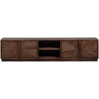 Sun tv meubel met open vak recycled teak bruin