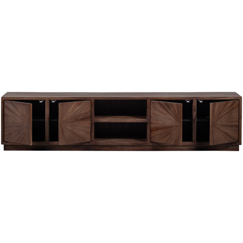 WOOOD Sun tv meubel met open vak recycled teak bruin